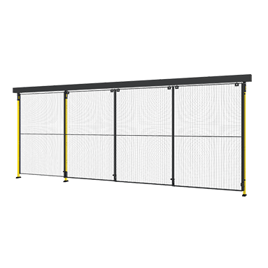 3段レール付きトリプルスライドドア