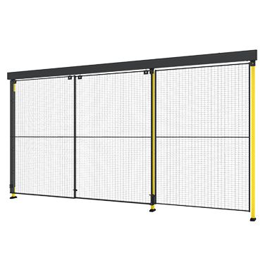 2段レール付きダブルスライドドア